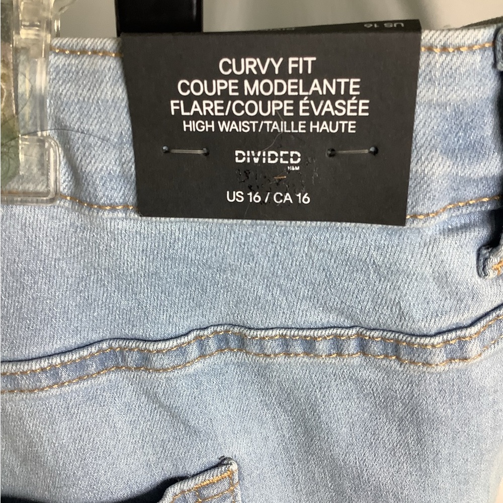 Divided by H&M Curvy Fit High Waist  Jeans - 16 - New!